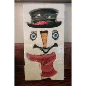 New Without Box Tree Art Face In The Woods Snowman Christmas Outdoor Decor‎